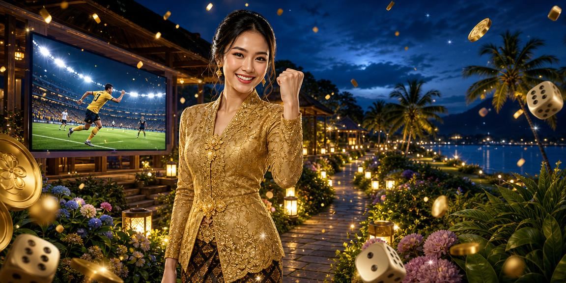 A woman in traditional kebaya attire playing a popular dice game on the taxi66 Malaysia platform